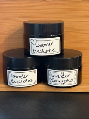 Lavender Eucalyptus Essential Oil Sugar Scrub for Hand & Body 1 oz- handmade NWT